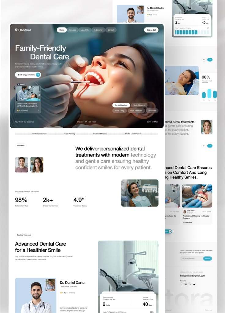 Sample of a dental website