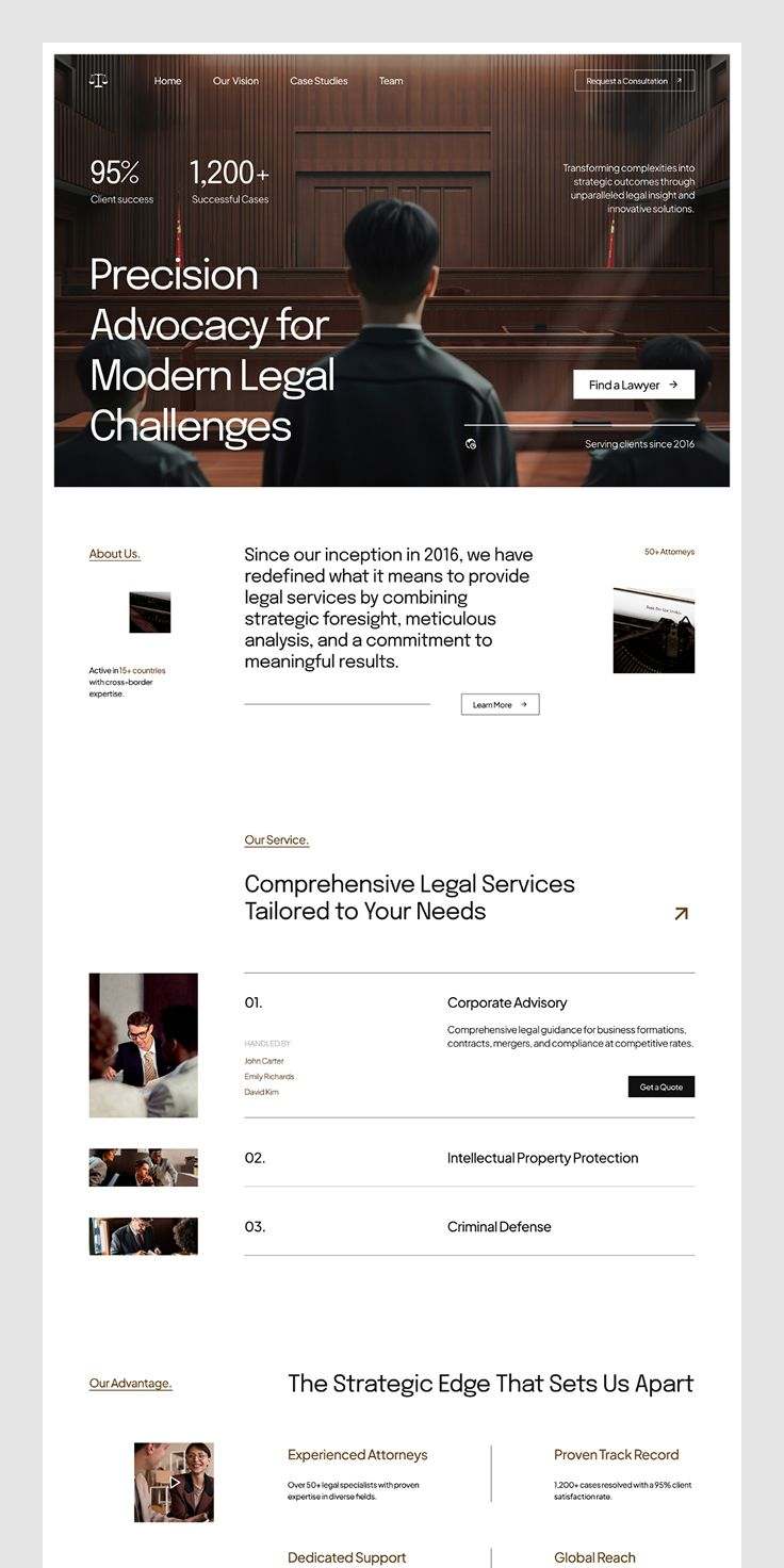 Sample of a law-firm website