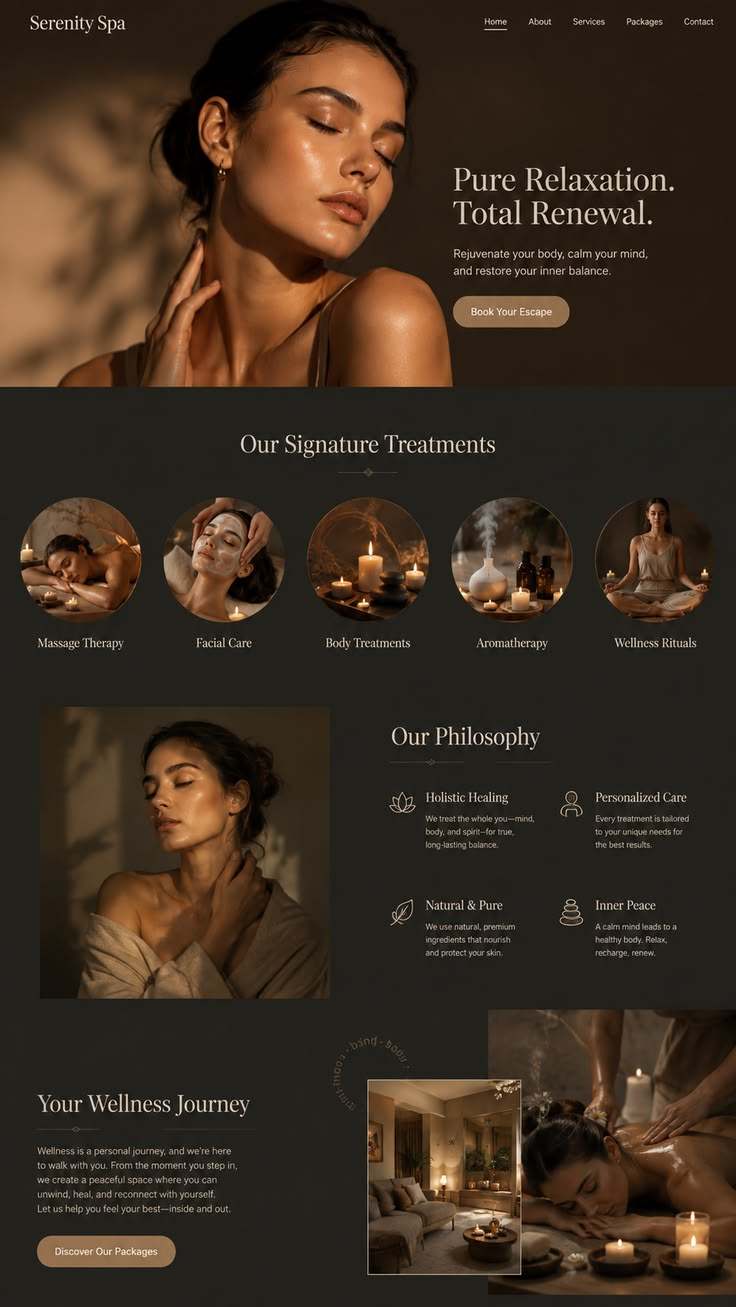 Sample of a spa website